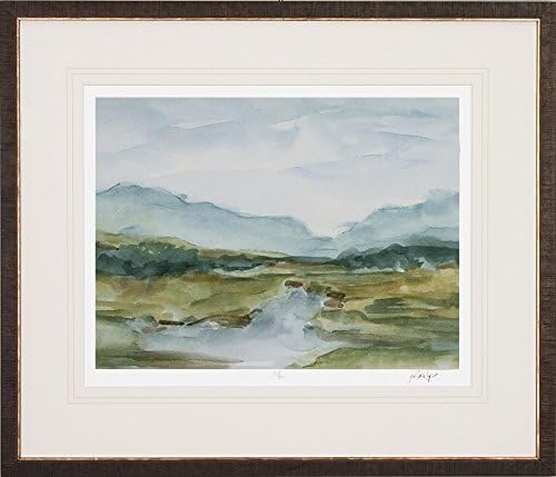 Art Virtuoso P9922D-05808 Watercolor Sketchbook Framed Art Print with Inner Gold Lip, Dark Brown Finish by Art Virtuoso
