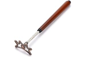 SUMNACON Einziehbarer Billard-Queuestab mit Brückenkopf, Spinnenhalter, rutschfest, für Queue, Pool und Snooker, Braun