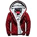 Produktbild Luckycat Herren Hoodie Winter Warm Fleece Zipper Sweater Jacke Outwear Mantel Tops Blusen Winterjacke Steppjacke Daunenjacke Parka Mäntel Jacken