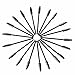 TimeSong 50Pcs Disposable Eyelash Mini Brush Mascara Brush Cosmetic Tools (All Black)