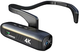 CAMMHD C2-32G 4K/2160P HD Head Mounted Camera Smart Anti-Shake Hands Free Body Cam 2200mAh 5 Stunden Körperkamera Wi-Fi APP Control
