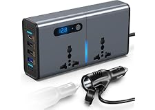 FOKKAH 200W Car Power Inverter, DC 12/24V to 220V AC Car Inverter,3 USB 1 Type-C Ports Charger Adapter Car Plug Converter wit