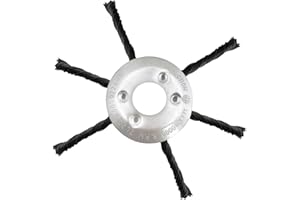 Vordpe - Cabezal de cortacésped y fresadora para desbrozadora de alambre de acero de 180 mm, cabezal profesional para desbrozadora eléctrica, cepillo de alambre para maleza y jardín, herramienta
