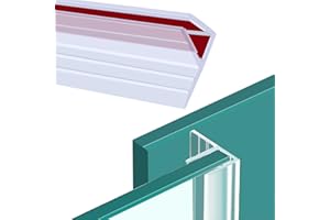 MHDJQ Goma para Mampara de Ducha 6mm Juntas de Ducha Tira de Sellado de Mampara de Ducha para Vidrio de 5 mm 6 mm de Espesor Transparente 200cm (F-6mm)