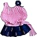 SN Cute Fashion Baby Girls Frock Princess Party Wear Dress Plating Midi Skirt (Ba200146_Pink_3-6 Months) RS.499.00