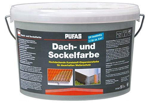 Dach- und Sockelfarbe 2,5 L, 955 Steingrau