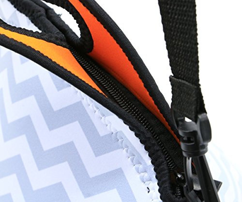 Case Wonder Neopren Wasserdichte Mittagessen Tasche Tragbar Lunch Tasche Kühltasche Isolierte Schule Rucksack Lunch Fall Thermo Picknicktasche Großes Fassungsvermögen Food Behälter mit Zipper Strap Box Cooler Container Müllsäcke Picnic Reise Outdoor Mode Handtasche Clutch für Frauen Männer Kinder Mädchen Erwachsene (Grau Set) - 6