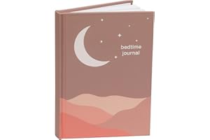 Mini Bedtime Journal Everyday Journal with Prompts Self Care Sleep Notebook Evening Night Gratitude Daily Reflection Mindfulness Diary Manifestation Mental Health Journal BYANIKA (A6, Pink)