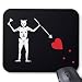 Produktbild Maus Pads 22,9 x 19,1 cm Flagge Pirat Blackbeard Edward Teach Maus Pad rutschfeste Gummi