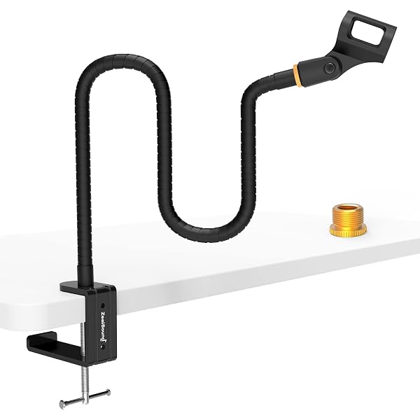 Fotga Tube Flexible Métal 50cm - Vis Cuivre 1/4" Et 3/8" - Support éclairage Studio Photo