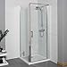 Produktbild Kartell Koncept aufklappbaren Dusche Tür, silber, 1850mm x 700mm