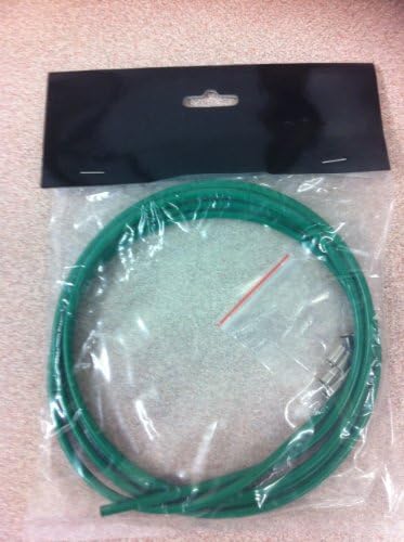 2 meter of 5mm outer brake casing with 8 end caps in Green