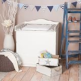 Puckdaddy Wickelaufsatz "Stern M" für alle IKEA Malm, Brusali Kommoden in weiß