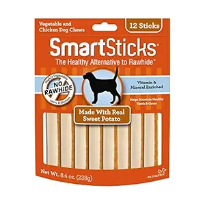 SmartBones SmartSticks, Treat Your Dog to a Rawhide-Free Chew Made With Real Meat and Vegetables