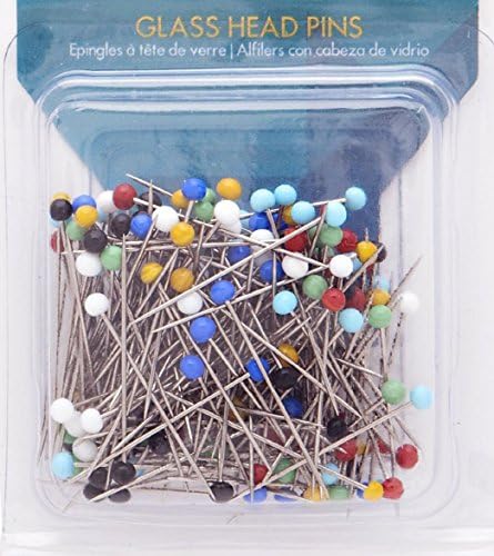 Glasshead Pins Multi Coloured Pack of 150