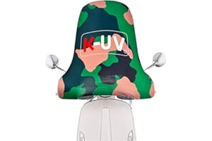 K-UV® Copri Parabrezza Universale per Scooter e Moto. (Camouflage)