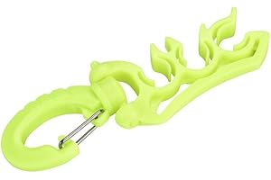 TBEST Clip de Support de Tuyau de Plongée sous-Marine, Garder la Plongée sous-Marine Tuyau Porte en Plastique Double BCD Tuyau Porte avec Clip Boucle Crochet Noir/Jaune/Bleu