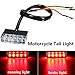 Produktbild zhuotop 12 V Mini 5 LED Motorrad Scooter ATV Fahrrad rot hinten Schwanz Stop Bremslicht Lampe