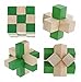 Produktbild ZM 4Pcs/Set 3D Vintage Kongming Luban Lock Wooden Toys IQ Mind Kids Adults Puzzles