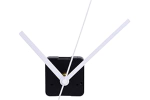 Silence Mouvement de Horloge, 11/25 Pouces Maximum Dial Epaisseur, 4/5 Pouces Longueur Totale de l'arbre, Blanc