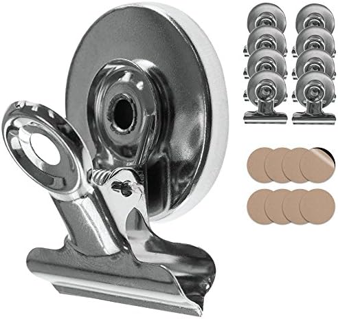 Tampen magnets with clips · 8x magnetic clips · Magnetic clips incl. scratch protection sticker · Fridge magnets with clip · Strong magnets · household · incl. satisfaction