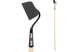 KOTARBAU® Azada de Metal, Azada binadora para jardinería, Azada para mullir, trasplantar y desherbar, Herramientas de jardín para Tierra, Azada para escardar, Quitar Las Malas Hierbas