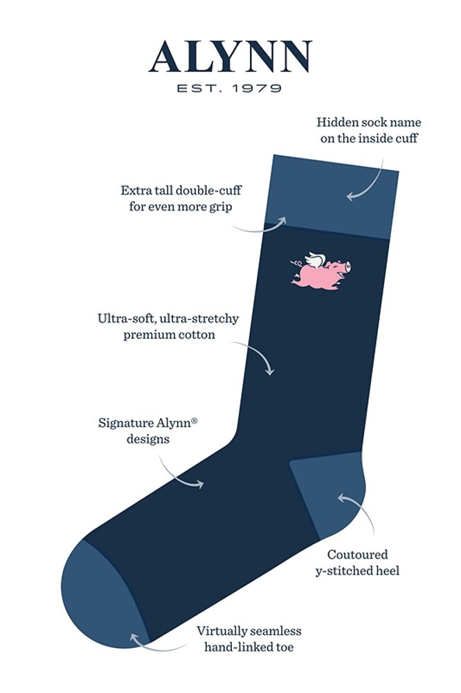 Alynn Herren Golfbälle & Tees Birdie Golf Golfer Sport Novelty Dress Crew Socken – Bild 3