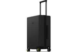 LEVEL8 Valigia Bagaglio a Mano Elegante Micro Diamante Strutturato Design Valigie Trolley Rigido Bagaglio a Mano con 4 Ruote Doppie Girevoli e Lucchetto TSA Integrato 54.5x37x23.5CM, 40L, Nero