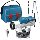 Bosch Professional GOL 20 D +BT 160 + GR 500 Set (20xb&uuml;y&uuml;tme, &Ccedil;alışma alanı: 60 m'ye kadar, GR 500 Mira, BT 160 Tripod, Taşım