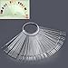Mofun® 50X Nail Art Tips Colour Pop Sticks Display Fan Practice starter ring Clear
