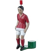 Kicker Classic Soccer Table Game Player - Red Jersey Football Figure For Table Games