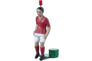 TIPP-KICK Kicker Classic I Original Spieler für Groß & Klein I Spielspaß mit der Fußball-Figur Spiel I Zubehör I Trikot Rot