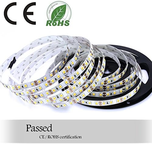Auralum® LED Strip Light Flexible Strip LED Ribbon for Holiday and Christmas Decoration led2835/5 M 600LEDs/7500LM/DC12 V Blanc IP20