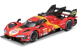 Bburago - 1/43 Ferrari Racing 499P LMH 2023#51 - Nouveauté 2024 : Plongez dans l'excitation des Courses avec Cette réplique Authentique, capturant la Puissance et la Vitesse de la légendaire #51