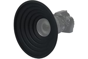 ds. distinctive style Gegenlichtblende aus Gummi, reflektierend, wendbar, zusammenklappbar, kompatibel mit Nikon/Canon/Pentax/Sony 70-90 mm Kameraobjektiv