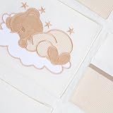 Babyzimmer Felix in akaziengrau 21 tlg. mit 3 türigem Kl. Sleeping Bear beige - 9