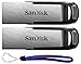 Produktbild SanDisk Ultra Flair USB (2 Pack) 3.0 128GB Flash Drive High Performance up to 150MB/s - with (1) Everything But Stromboli (tm) Lanyard