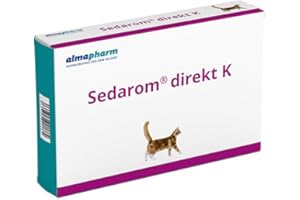 almapharm Sedarom direkt K | 72 Tabletten | Ergänzungsfuttermittel für Katzen | Zur Unterstützung des Nervenstoffwechsels zur Stressabschirmung