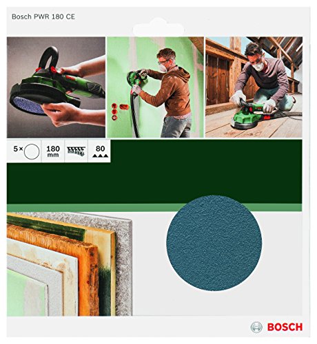 Bosch 2609256d38 Combidisc für PWR 180 CE Sander – Körnung 80 – Durchmesser 180 mm - 2