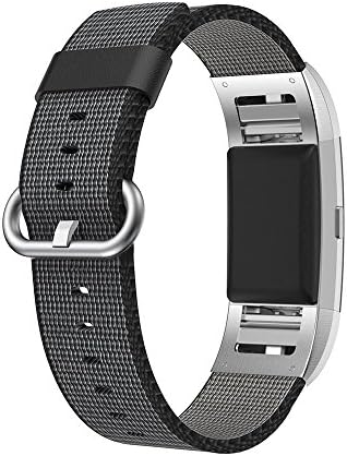 For Fitbit Charge 2 strap Nylon with screen protector,Wisdomstar New Breathable Woven Adjustable Replacement Band for fashion Men and Women