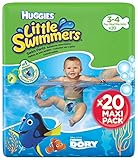 Cintura elástica ajustable Huggies Little Swimmers Pañal Bañador Desechable Talla 3-4 (7-15 Kg) - 20 unidades