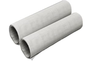 LTKJ 2Pack 120 Mesh 304 Stainless Steel Woven Wire Mesh Never Rust, Hard and Heat Resisting Metal Mesh Sheet Great for Home, Kitchen, Garden, Airbrick - 11.8x11.8 Inch