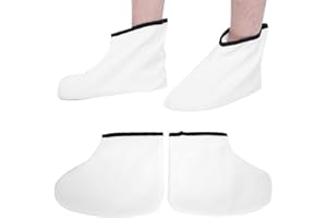 HURRISE Paraffin Wax Therapy Booties Cotton Foot Care Heat Preservation Wax Bath Treatment Mitts Foot Spa Cover For White Paraffin For Paraffin Baths Women Great For Paraffin Wax White
