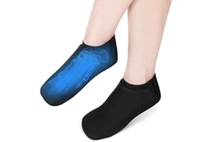 HELTHRELIFE Calcetines de hielo, envoltura de hielo para pies para lesiones para mujeres y hombres, calcetines de terapia de frío y calor de gel reutilizables 2 Pack