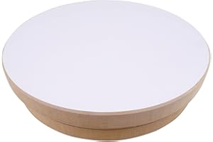 KUNSTIFY Rueda de alfarero I Redonda I 20 cm de diámetro, Altura 5 cm Placa giratoria de MDF Placa giratoria para Arte de cerámica Artesanía de Bricolaje artesanía Figuras de Arcilla Cuencos de cerámica