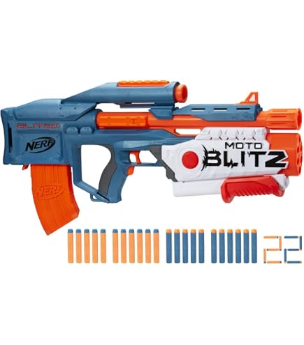 NERF Elite 2.0 Motoblitz Blaster with Scope, Motorized 10-Dart