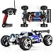 Produktbild Fulltime® JJRC A959 1:18 Professionelle elektrische 45km/h Rennwagen 2.4 GHz Vier-Rad-Antrieb-Modell RC-Fernbedienung Stunt Low-Fahrgeschäft, Li-Ion Akku, 4WD Mad Haste Einzelradaufhängung DIY Roadster (Blau)