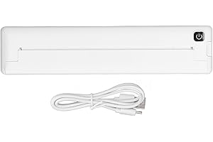 BANAPOY Drukarka przenośna, bezprzewodowa drukarka termiczna Bluetooth A4 Kompaktowa drukarka bez atramentu do telefonu, kompatybilna z papierem termicznym 210 x 218 mm, małe drukarki