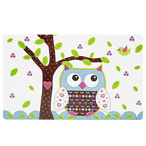 COM-FOUR® 2x Frühstücksbrettchen, Frühstücks- und Schneidebretter im Eulen-Design, 23,4 x 14,3 x 0,3 cm - 3