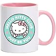MEC Hello Kitty Club| Coffee Mug glass cups |Espresso Coffee Mug| Tea Cup| Drinking Glass For Kids | Kitchen Ceramic Coffee Cup Handle For Hot & Cold Beverages| 11 Oz ASIN: B0BC7KBT13 (LIGHT PINK)